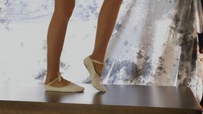 Lick Feet Of Stella Taken Straight From The Creamy Ballet Shoes - Polish Language - Full - HD 2560x1440