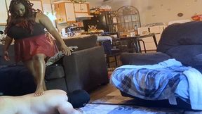 foot domination- Goddess MXDominion has Fun Walking over Loser Slave 1080 smaller, submissive training, femdom