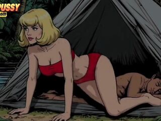 White Wife Nancy Becomes a Wench for a Large Ebony Jungle Dong