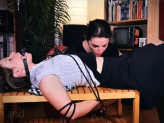 Foot Tongue Mouth and Vore - Tied To A Table &amp; Belly