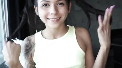 PETITE LATINA STEP DAUGHTER SADIE POP LEARNS HOW TO PLEASE BOYS