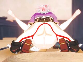 Itto creampies Gooru - Genshin impact Queer Animation