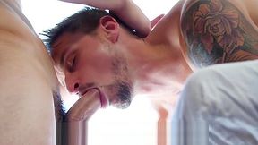 GayRoom Slippery massage fuck with flexible hunks