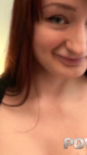Natural Busty MILF Redhead Violet Monroe POV TittyFuck   Clip 1