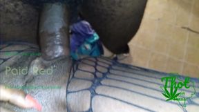 Two Lean Dark Skinned Women Share Wet Tight Vags Raw