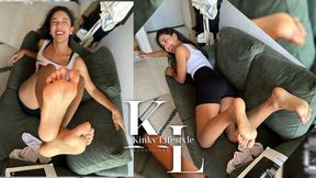 Tickles Time: POV Tickling Lucía's Feet