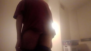 Showing off and spanking my amateur trans ass