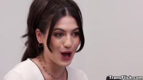 Ariel Demure comes in and starts fucking Megan Mistakes right then and there