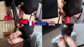 Adoration of sweaty, dirty feet - FOOT WORSHIP - FOOT FETISH - DIRTY FEET - FOOT SLAVE TRAINING - BALLET FLATS - SOLE LICKING