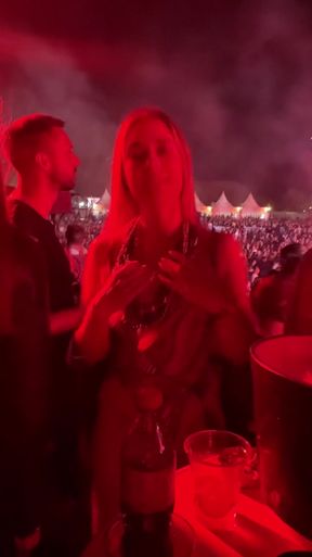 Woman at concert