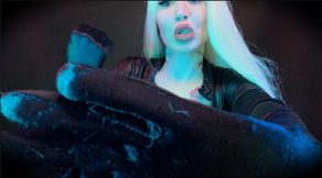 Gloved hands over mouth breath play JOI challenge : FATAL END