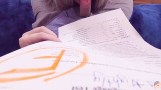 Satisfy! Daddy, don't punish me for a bad grade!