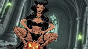 Maleficent and the Magic Pumpkin. Halloween Cartoon