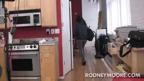 Petite Zayda takes a massive cock in her tight ass and then sucks his