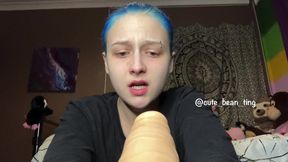 Bean Gags on a Dildo