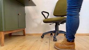 she will tease you with her timberland boots avi