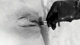 Kinktober day 15 - SHAVING KINK: Tied her up, shaved her pussy and made her squirt: Bdsmlovers91