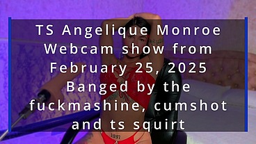 TS Angelique Monroe - Webcam show from February 25, 2025