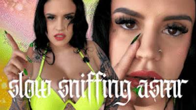 Slow Sniffing ASMR: Whispering Mental Domination Femdom POV Ft Miss Roper