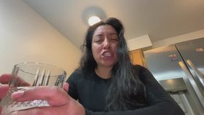 Goddess Lust in Seasoning Up Tiny Intruder with Breakfast Burps Before I Devour Him Whole