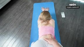 Stepmom's Yoga Session Takes an Unexpected Turn with Jenny Kitty!