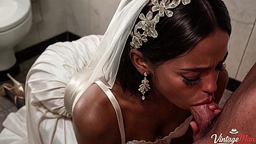 Bride cheats on husband with his best friend in the toilet[AI]