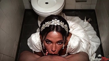Bride cheats on husband with his best friend in the toilet[AI]
