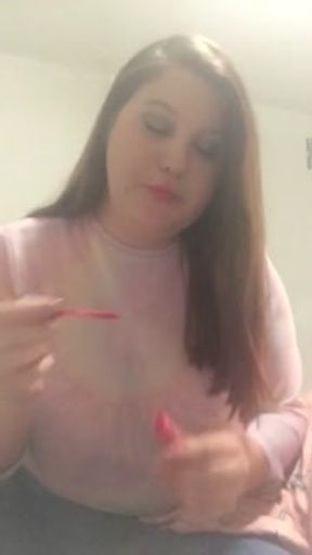 Teen smoke tease