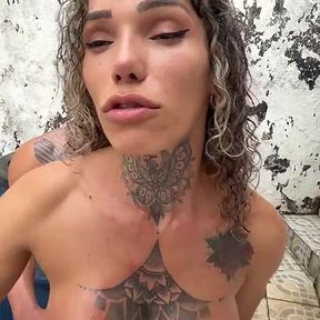 The Gardener Fucking the Mistress Sabrina Prezotte the Big-dicked Transvestite.