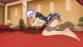 3D HENTAI Maid fucks in 69 position