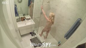 Sneaky Babysitter Anastasia Knight Caught Naked Under The Shower - porn hd