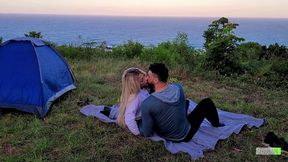 Naughty&#x1F608; Camping Intimates Get Creampied Under The Stars