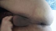Chubby femboy with a big ass masturbating nonstop until she cums while touching her anus