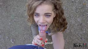 ”Tiny Sabrina Spice Fucks In A Public Park With Jordi”