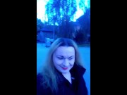 doris public outside walking part 1