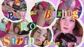 HD Ziva Fey - POV Boxing KO Strip With Jackie Jupiter FULL