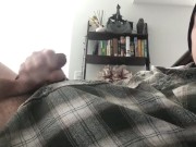 Accidental Self Facial During JOI "give me your cums"