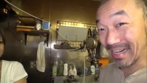 Petite Japanese Housewife Takes Hard fucking on Dining Table