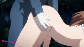 Chesty Anime Office Assistant Gets Screwed Rigid on Desk