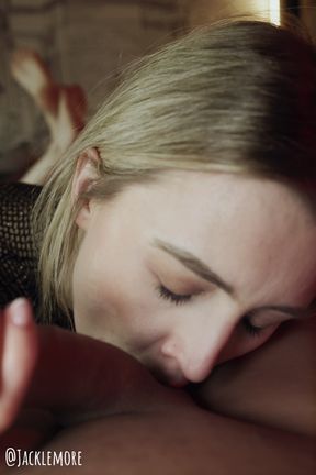 Cute British Blonde Lottie Lou POV Blowjob