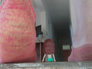 GIANTESS , SMELL MY PERSPIRED SHOES AND SOCKS AFTER RUN