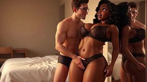 AI married black wife sneaks off to motel for secret white nerd sex