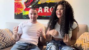Behind the Scenes with Busty Latina &mdash;  Rosxana Gutierrez &mdash;  and Andres Acosta