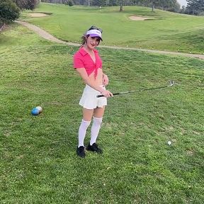 Kapri &amp; Sasha Golfing