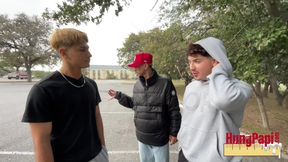 Tiny Twink Fucked Bareback 3some! Tag Team Raw