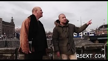 Horny man pays some amsterdam hooker for steaming sex