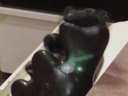 Cum Twice with Monster Vibrator