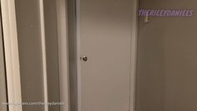 Riley caught smoking fucks stepbro to keep secret