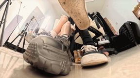 NEW 4K MARTINA Tony sneakers smelly socks POV to humiliate losers