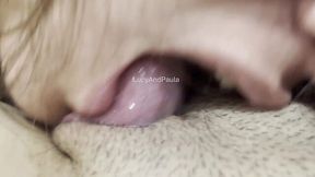 Insatiable bestie ravages me with tongue and cock